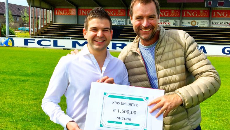 TOGB schenkt 1500 euro aan Kids